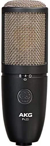 AKG Project Studio P420 Multi-Pattern Large Diaphragm Condenser Microphone + Stand + XLR/XLR Cable