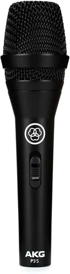 AKG P3 S - High-Performance Dynamic Microphone with On/Off Switch - XLR