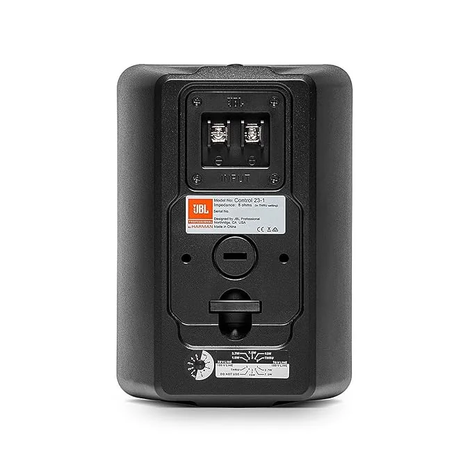 JBL Professional Control Control 23-1 2-way Indoor/Outdoor Ceiling Mountable, Wall Mountable Speaker - 100 W RMS - Black