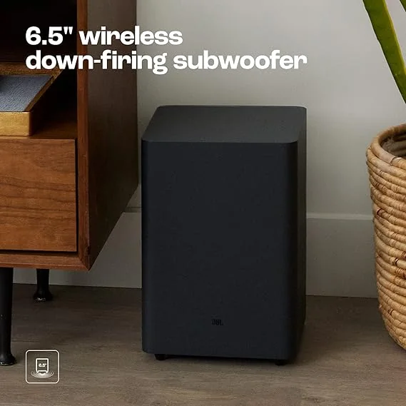 JBL Bar 2.1 Deep Bass (MK2), Soundbar with 6.5” Down-Firing Wireless Subwoofer
