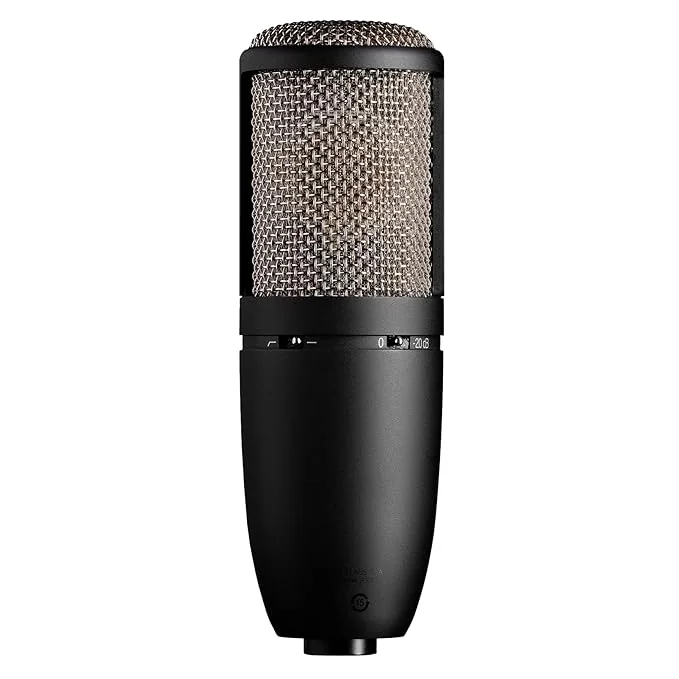 AKG P420 High-Performance Dual Capsule True Condenser XLR Microphone, Black