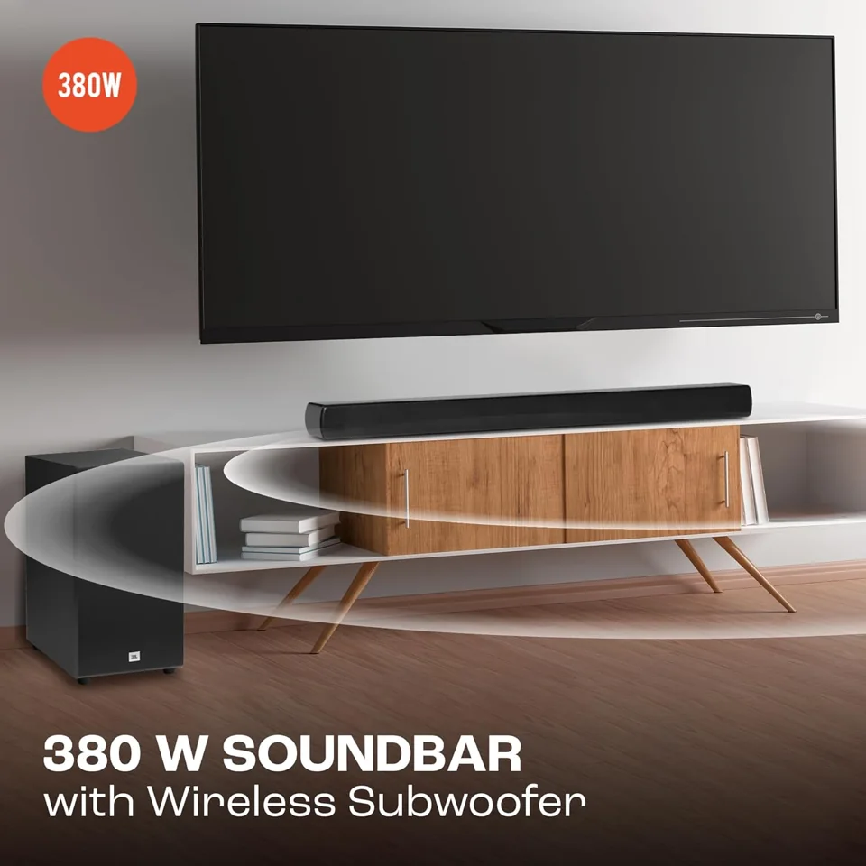 JBL Cinema SB190 Deep Bass, Dolby Atmos Soundbar with Wireless Subwoofer