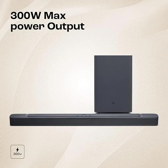 JBL Bar 2.1 Deep Bass (MK2), Soundbar with 6.5” Down-Firing Wireless Subwoofer