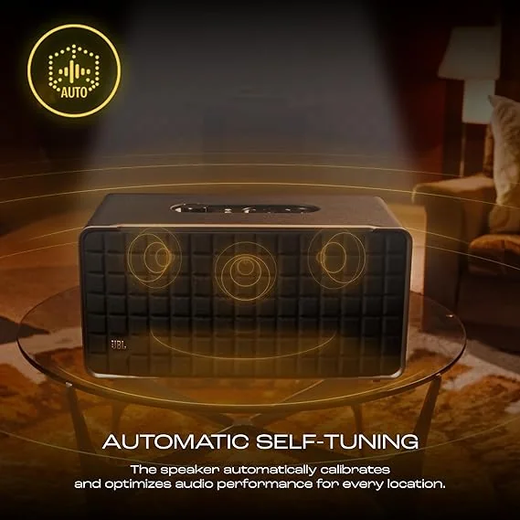 JBL Authentics 500, Dolby Atmos Smart Home Speaker Built-in WiFi and Music Streaming