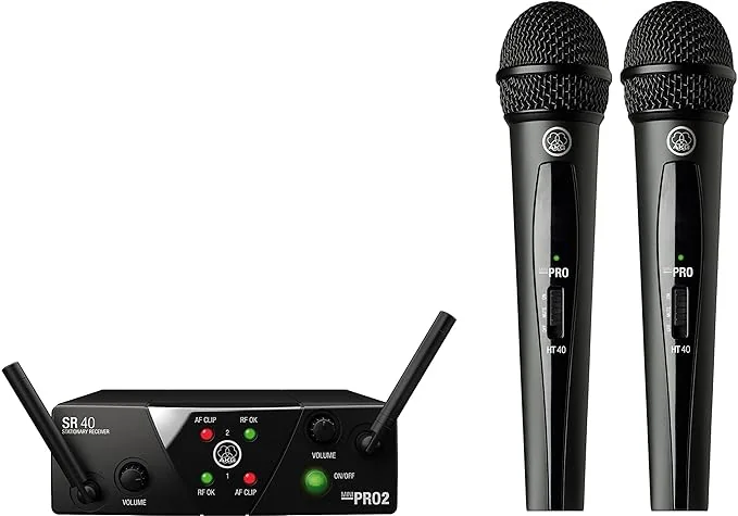 AKG WMS40 Mini Dual Vocal Set - Wireless microphone system (MINI2VOC-US25A/C)