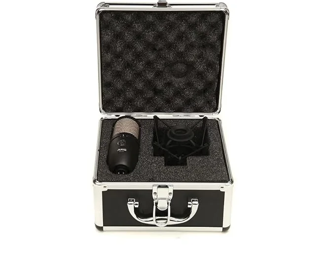AKG P420 High-Performance Dual Capsule True Condenser XLR Microphone, Black