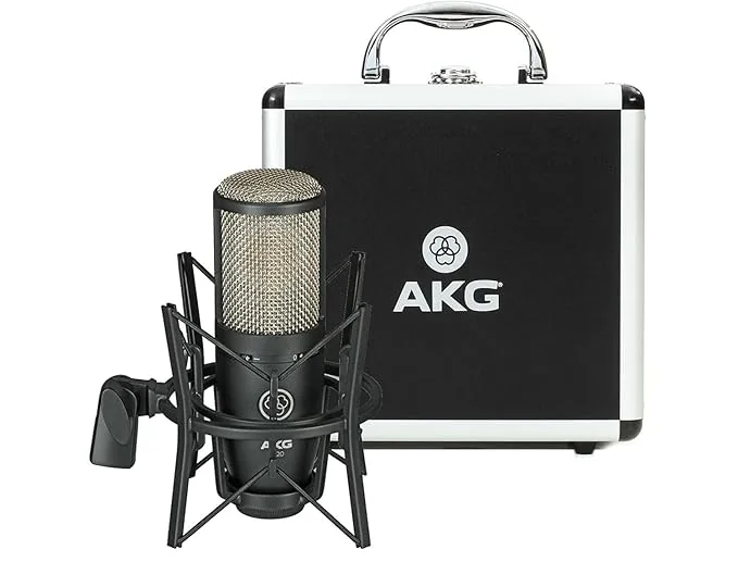 AKG P220 High-Performance Large Diaphragm True Condenser Wired Unidirectional Microphone (Black)