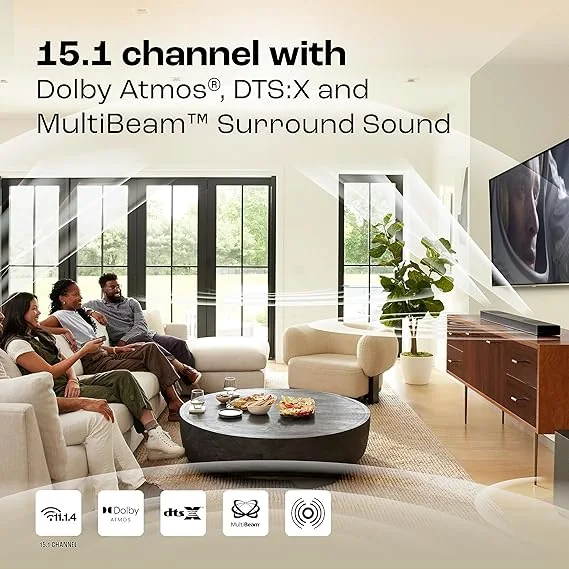 JBL Bar 1300, 11.1.4 Channel Truly Wireless Soundbar with True Dolby Atmos®