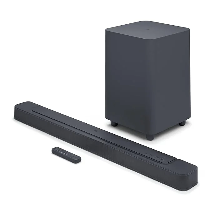 JBL Bar 2.1 Deep Bass (MK2), Soundbar with 6.5” Down-Firing Wireless Subwoofer